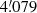 $ 4{{\overset{\prime}{.}}}079 $