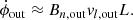 $$ \begin{aligned} \dot{\phi }_{\rm out} \approx B_{n,\mathrm{out}}v_{l,\mathrm{out}}L. \end{aligned} $$