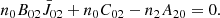$$ \begin{aligned} n_0B_{02}\bar{J}_{02}+n_0C_{02}-n_2A_{20}=0. \end{aligned} $$