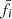 $ \bar{f}_{i} $