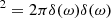 $$ \begin{aligned}[2 \pi \delta (\omega )]^2&= 2 \pi \delta (\omega )\delta (\omega ) \end{aligned} $$