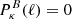 $ P_{\kappa}^{B}(\ell) = 0 $