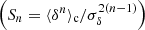 $ \left(S_n = \langle\delta^n\rangle_{\mathrm{c}}/\sigma_{\delta}^{2(n-1)}\right) $