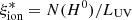 $ \xi_{\mathrm{ion}}^{*}=N(H^0)/L_{\mathrm{UV}} $
