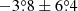 $ -3{{\overset{\circ}{.}}}8\pm6{{\overset{\circ}{.}}}4 $