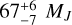 $67_{ - 7}^{ + 6}{M_J}$