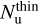 $N_{\rm{u}}^{{\rm{thin}}}$