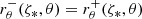 $$ \begin{aligned} r_{\theta }^-(\zeta _*, \theta )&= r_{\theta }^+(\zeta _*, \theta ) \end{aligned} $$