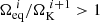 $ \Omega_\mathrm{eq}^{~i} / {\Omega^{~i+1}_{\mathrm{K}}} > 1 $