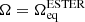 $ \Omega = \Omega_\mathrm{eq}^\mathrm{ESTER} $