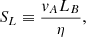 $$ \begin{aligned}&S_L \equiv \frac{v_A L_B}{\eta }, \end{aligned} $$