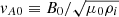 $ v_{A0}\equiv B_0/\sqrt{\mu_0 \rho_i} $