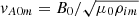 $ v_{A0m} = B_0/\sqrt{\mu_0 \rho_{im}} $