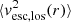 $ {\mathinner{\langle{v_{\mathrm{esc,los}}^2(r)}\rangle}} $
