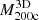 $ M_{\mathrm{200c}}^{\mathrm{3D}} $
