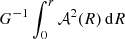 $ G^{-1} \int_{0}^{r} {\mathcal{A}}^2(R) \,\mathrm{d}R $