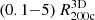 $ (0.1{-}5)\,R_{\mathrm{200c}}^{\mathrm{3D}} $