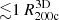 $ {\lesssim}1\,R_{\mathrm{200c}}^{\mathrm{3D}} $