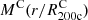 $ M^{\mathrm{C}}(r/R_{\mathrm{200c}}^{\mathrm{C}}) $