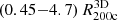 $ (0.45{-}4.7)\,R_{\mathrm{200c}}^{\mathrm{3D}} $