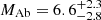$ M_{\mathrm{Ab}}=6.6^{+2.3}_{-2.8} $