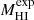 $ M_{\mathrm{HI}}^{\mathrm{exp}} $