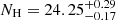 $ N_{\mathrm{H}}=24.25_{-0.17}^{+0.29} $