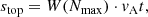 $$ \begin{aligned} s_{\rm top} = W(N_{\rm max})\cdot v_{\rm A}t ,\end{aligned} $$