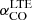 $ \alpha_{\mathrm{CO}}^{\mathrm{LTE}} $