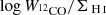 $ \log W_{{^{12}\mathrm{CO}}}/\Sigma_{{\text{ H}\,\textsc{i}}} $