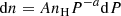 $$ \begin{aligned} {\mathrm{d}n=A n_{\rm H}P^{-a}\mathrm{d}P} \end{aligned} $$