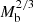 $ M_{\mathrm{b}}^{2/3} $