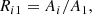 $$ \begin{aligned} R_{i1} = A_i/A_1, \end{aligned} $$