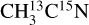 ${\rm{CH}}_3^{13}{{\rm{C}}^{15}}{\rm{N}}$