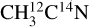 ${\rm{CH}}_3^{12}{{\rm{C}}^{14}}{\rm{N}}$