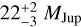 $22_{ - 3}^{ + 2}\,{M_{{\rm{Jup}}}}$