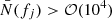 $ \bar N(f_j) > \mathcal{O}(10^4) $
