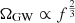 $ \Omega_{\mathrm{GW}} \propto f^{\frac23} $