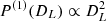 $ P^{(1)}(D_{L}) \propto D_{L}^2 $