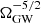 $ \Omega_{\mathrm{GW}}^{-5/2} $