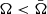$ \Omega < \bar \Omega $