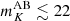 $ m_K^{\rm AB} \lesssim 22 $