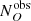$ N_{O}^{\mathrm{obs}} $