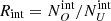 $ R_{\mathrm{int}} = N_{O}^{\mathrm{int}} / N_{U}^{\mathrm{int}} $