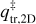 $q_{{\rm{tr,2D}}}^\ddag $