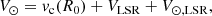 $$ \begin{aligned} V_\odot = { v}_{\rm c}(R_0) + V_{\rm LSR} + V_{\odot , \mathrm{LSR}}, \end{aligned} $$
