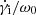 $ \dot{\gamma}_{\mathrm{i}}/\omega_{0} $