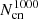 $ N_{\mathrm{cn}}^{1000} $