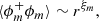 $$ \begin{aligned} \langle \phi _m^+ \phi _m \rangle \sim r^{\xi _m}, \end{aligned} $$