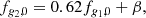$$ \begin{aligned} f_{g_2,0} = 0.62f_{g_1,0} + \beta , \end{aligned} $$